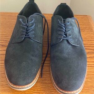 BP Stefan Plain Toe Derby Leather Grey Carbon Ortholite Eco Recycled Insole M 10